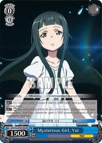Mysterious Girl, Yui (SR) - Sword Art Online Chronicle Set - Weiss Schwarz card