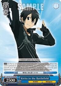 Kirito in the Battlefield - Sword Art Online Chronicle Set - Weiss Schwarz card