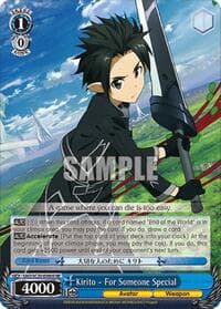 Kirito - For Someone Special (SR) - Sword Art Online Chronicle Set - Weiss Schwarz card