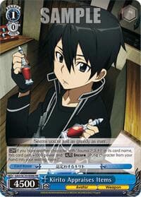 Kirito Appraises Items - Sword Art Online Chronicle Set - Weiss Schwarz card