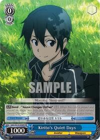 Kirito's Quiet Days - Sword Art Online Chronicle Set - Weiss Schwarz card