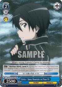 Kirito - Snow Mountain on Floor 55 - Sword Art Online Chronicle Set - Weiss Schwarz card
