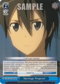 Marriage Proposal - Sword Art Online Chronicle Set - Weiss Schwarz card