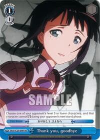 Thank you, goodbye - Sword Art Online Chronicle Set - Weiss Schwarz card