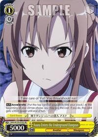 Asuna Enters the Underground Dungeon - Sword Art Online Chronicle Set - Weiss Schwarz card