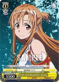 Fair and Beautiful, Asuna - Sword Art Online Chronicle Set - Weiss Schwarz card