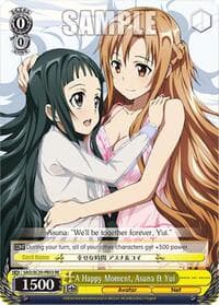 A Happy Moment, Asuna & Yui - Sword Art Online Chronicle Set - Weiss Schwarz card