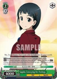 Suguha Conveying Her Feelings - Sword Art Online Chronicle Set - Weiss Schwarz card