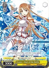 Asuna - Start of the Battle (RRR) - Sword Art Online Chronicle Set - Weiss Schwarz card