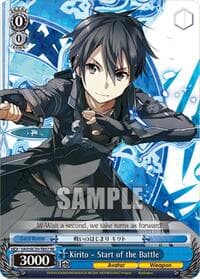 Kirito - Start of the Battle (TD) - Sword Art Online Chronicle Set - Weiss Schwarz card