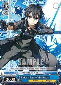 Kirito - Start of the Battle (RRR) - Sword Art Online Chronicle Set - Weiss Schwarz card