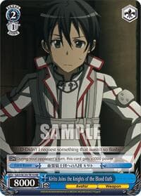 Kirito Joins the Knights of the Blood Oath (TD) - Sword Art Online Chronicle Set - Weiss Schwarz card