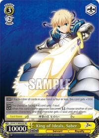 King of Ideals, Saber (SP) - Fate/Zero Chronicle Set - Weiss Schwarz card