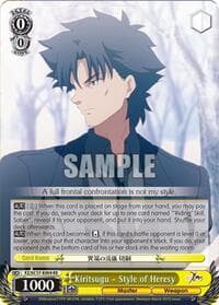 Kiritsugu - Style of Heresy - Fate/Zero Chronicle Set - Weiss Schwarz card