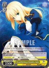 Beautiful King of Knights, Saber - Fate/Zero Chronicle Set - Weiss Schwarz card