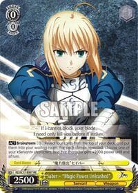 Saber - "Magic Power Unleashed" - Fate/Zero Chronicle Set - Weiss Schwarz card