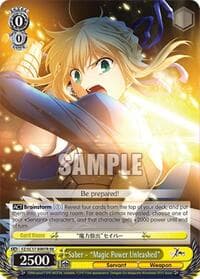 Saber - "Magic Power Unleashed" (RRR) - Fate/Zero Chronicle Set - Weiss Schwarz card