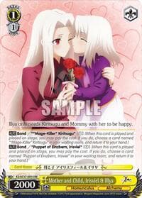 Mother and Child, Irisviel & Ilya - Fate/Zero Chronicle Set - Weiss Schwarz card
