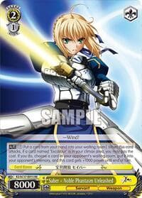 Saber - Noble Phantasm Unleashed - Fate/Zero Chronicle Set - Weiss Schwarz card