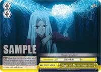 Sign of Determination - Fate/Zero Chronicle Set - Weiss Schwarz card