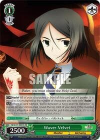 Waver Velvet (SR) - Fate/Zero Chronicle Set - Weiss Schwarz card