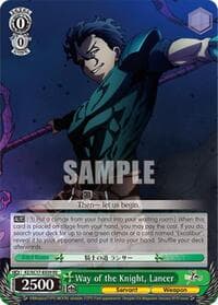 Way of the Knight, Lancer - Fate/Zero Chronicle Set - Weiss Schwarz card