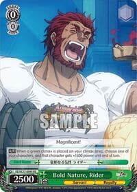 Bold Nature, Rider - Fate/Zero Chronicle Set - Weiss Schwarz card