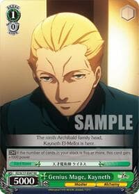 Genius Mage, Kayneth - Fate/Zero Chronicle Set - Weiss Schwarz card