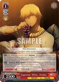 Supreme Wine, Archer (SR) - Fate/Zero Chronicle Set - Weiss Schwarz card