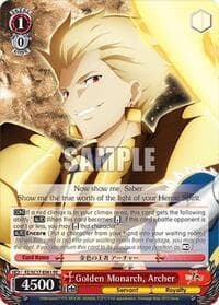Golden Monarch, Archer - Fate/Zero Chronicle Set - Weiss Schwarz card