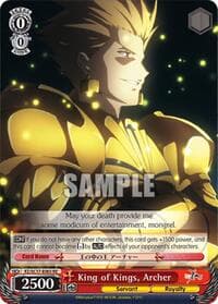 King of Kings, Archer - Fate/Zero Chronicle Set - Weiss Schwarz card