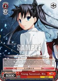 Young Successor, Rin - Fate/Zero Chronicle Set - Weiss Schwarz card