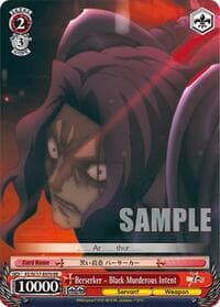Berserker - Black Murderous Intent - Fate/Zero Chronicle Set - Weiss Schwarz card