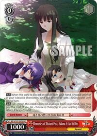 Memories of Distant Past, Sakura & Aoi & Rin - Fate/Zero Chronicle Set - Weiss Schwarz card