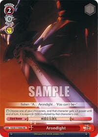 Arondight - Fate/Zero Chronicle Set - Weiss Schwarz card