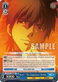 Kirei - The Emptiness Within - Fate/Zero Chronicle Set - Weiss Schwarz card