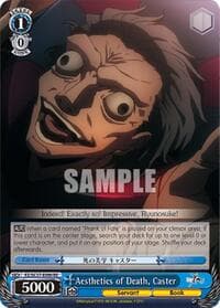 Aesthetics of Death, Caster - Fate/Zero Chronicle Set - Weiss Schwarz card