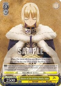 Master of the Golden Sheath, Saber - Fate/Zero Chronicle Set - Weiss Schwarz card