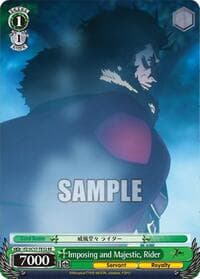 Imposing and Majestic, Rider (TD) - Fate/Zero Chronicle Set - Weiss Schwarz card