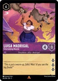 Luisa Madrigal - Entertaining Muscle - Shimmering Skies - Disney Lorcana card