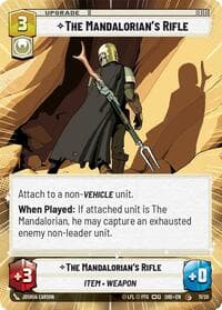 The Mandalorian's Rifle (Hyperspace) - Shadows of the Galaxy: Weekly Play Promos - Star Wars: Unlimited card