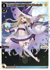 Remember Cloud, Miko of Fantasia (LR) - Concord Diva - WIXOSS card