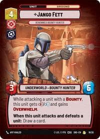 Jango Fett - Renowned Bounty Hunter - Shadows of the Galaxy: Weekly Play Promos - Star Wars: Unlimited card