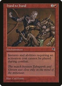 Hand to Hand - Tempest - Magic: The Gathering card