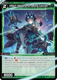 WOLF//Dissona, Erupting Cannon - Concord Diva - WIXOSS card