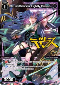 Deus//Dissona, Lightly Armed (Parallel Foil) - Concord Diva - WIXOSS card