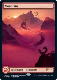 Mountain (Year of the Dragon 2024) - Standard Showdown Promos - Magic: The Gathering card