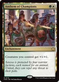 Anthem of Champions - Foundations - Magic: The Gathering card
