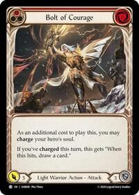 Bolt of Courage (Red) - Armory Deck: Boltyn - Flesh and Blood TCG card