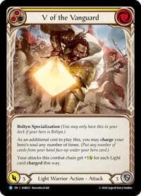 V of the Vanguard - Armory Deck: Boltyn - Flesh and Blood TCG card